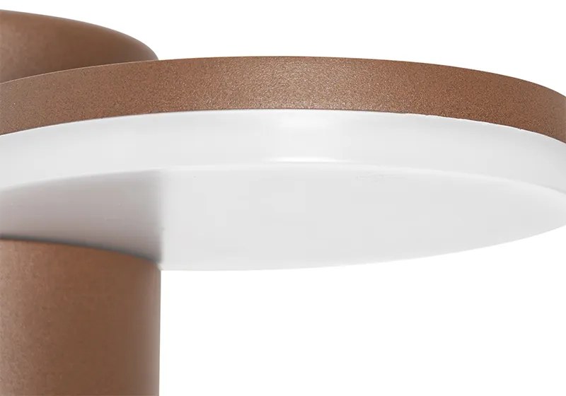 Vonkajšia nástenná lampa hrdzavohnedá vrátane LED IP54 senzor pohybu - Esmee