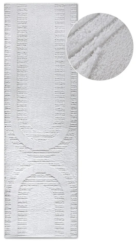 Krémovobiely behúň 80x240 cm Bartoux Cream White – Elle Decoration