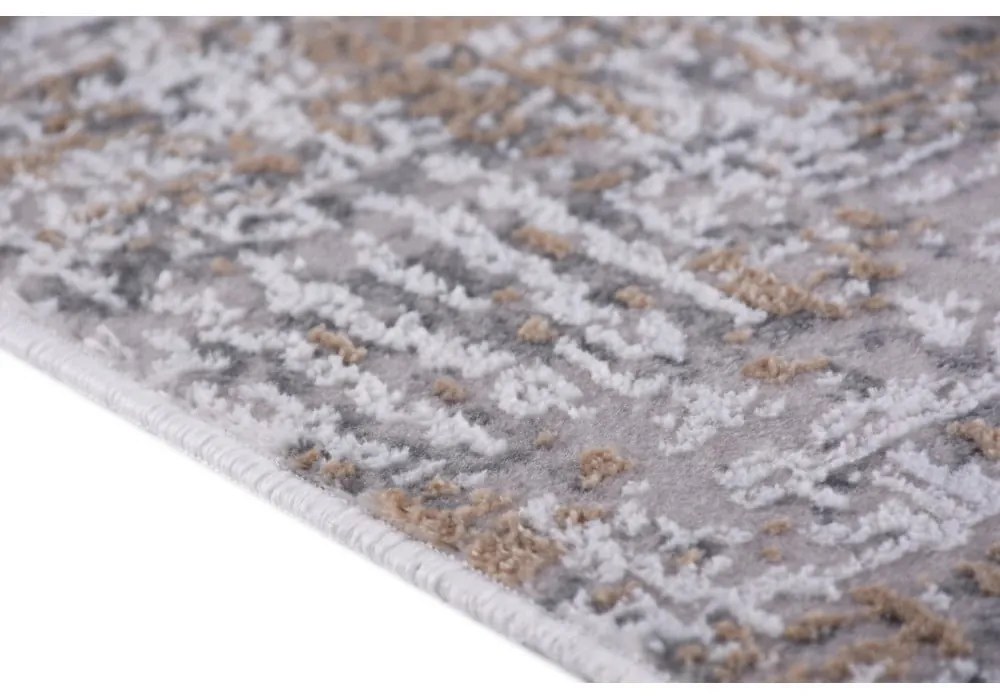 Sivo-béžové bavlnené nášľapy na schody v súprave 16 ks 25x65 cm Milano Bej – Vitaus