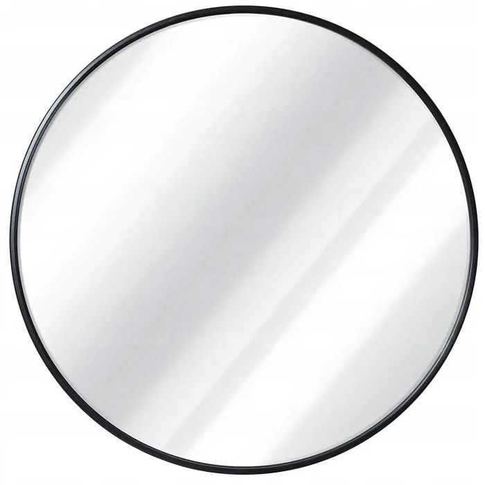 Tutumi Tutumi, okrúhle zrkadlo 50 cm v čiernom ráme MR18-20500, čierna, HOM-03687