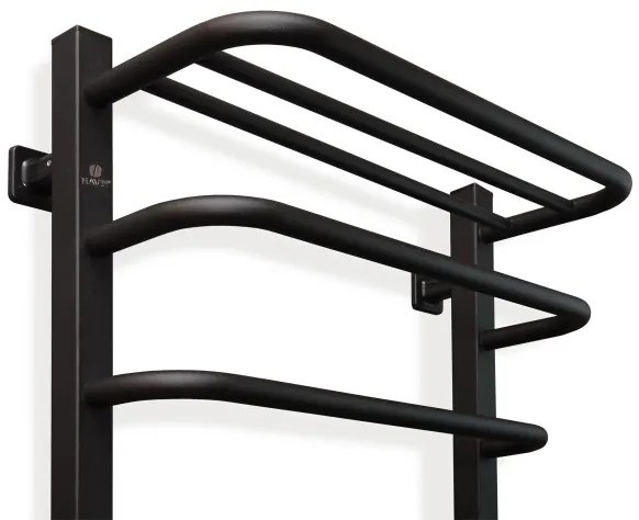 Kúpeľ. elektrický radiátor s term. FORTIS 350W/230V 80,6 cm IP44 čierna pravá