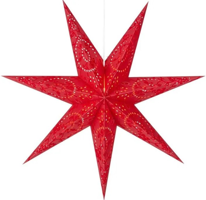 Markslöjd 700120 - Vianočná dekorácia ARATORP 1xE14/25W/230V pr. 75 cm červená