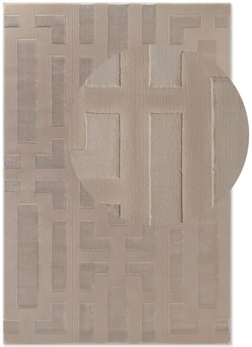 Koberec Elle Decoration Perles Onyx béžový / krémový