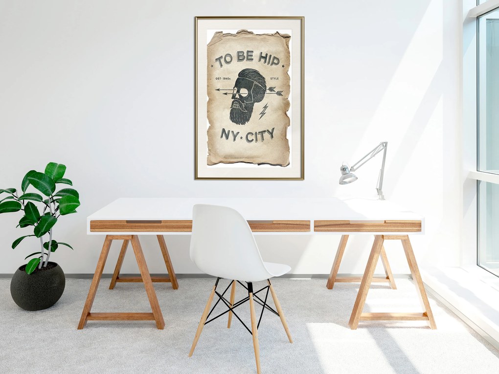 Artgeist Plagát - To Be Hip [Poster] Veľkosť: 20x30, Verzia: Zlatý rám