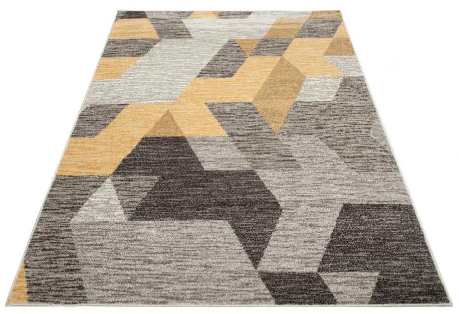 Kusový koberec Besto žlto hnedý 133x190cm