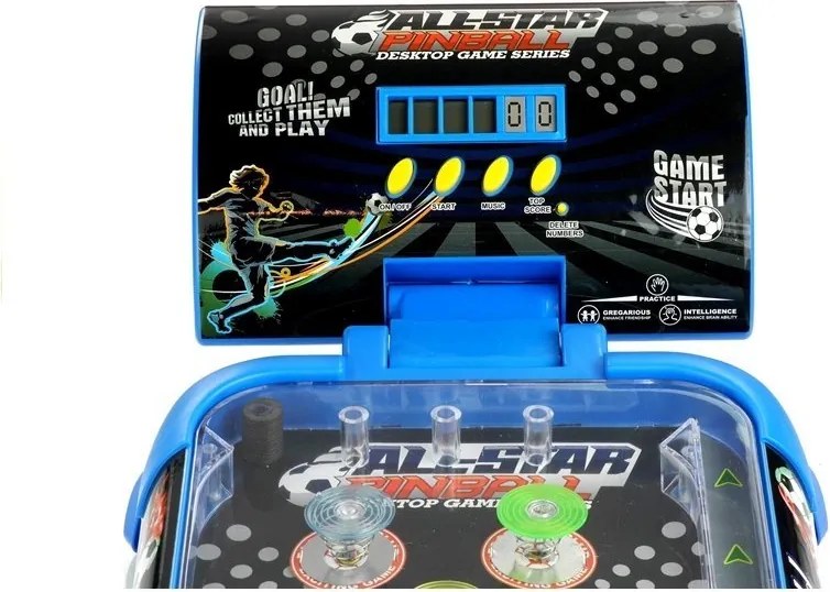 LEAN Toys Obratnostná hra Pinball Flipper so svetelnými efektmi, 53 cm