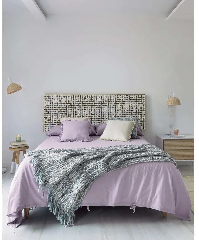 Čelo postele z mangového dreva v bielo-prírodnej farbe 174x60 cm Kron - Kave Home