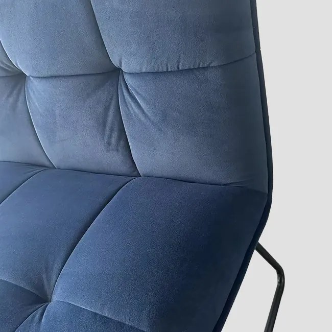 Kreslo NELOX zamatové modré 746321