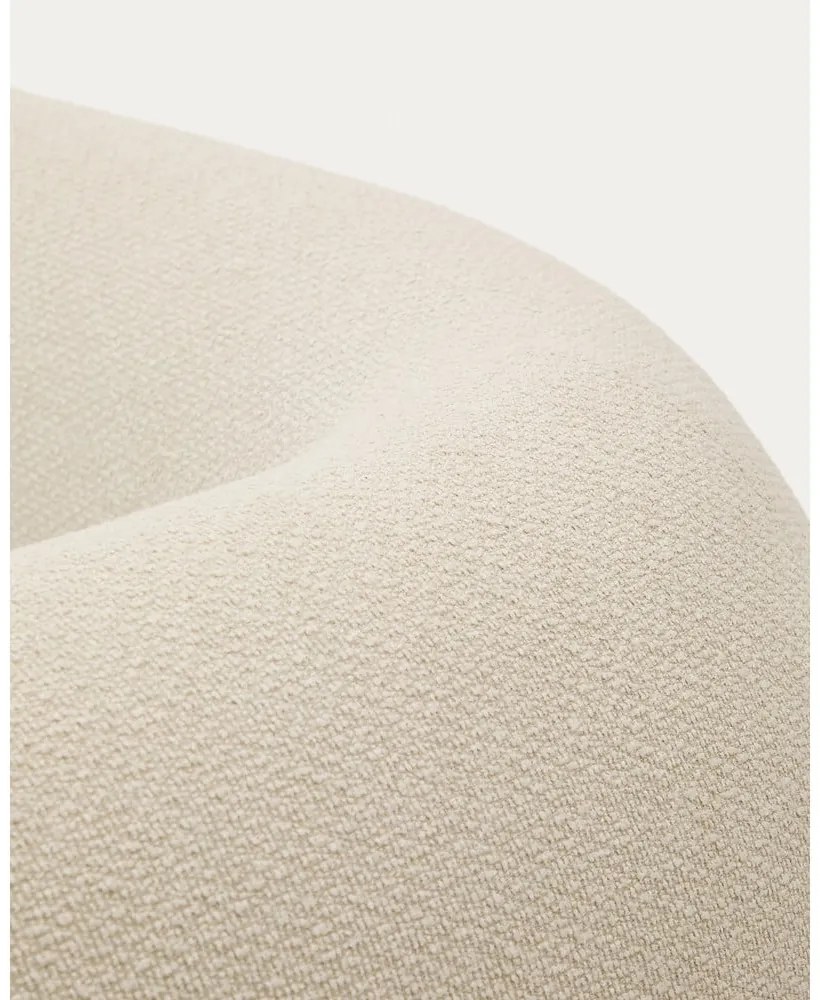 Krémová ženilková rohová pohovka (pravý roh/s leňoškou) Martina – Kave Home