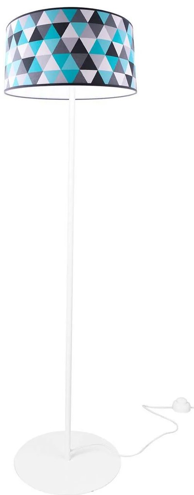 Stojacia lampa Garo, 1x textilné tienidlo so vzorom (výber z 3 farieb), (výber z 3 farieb konštrukcie), o