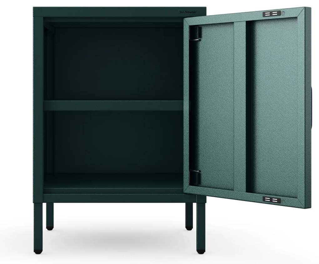 Nočný stolík MIA, 424 x 595 x 400 mm, Modern: fľaškovo zelená farba