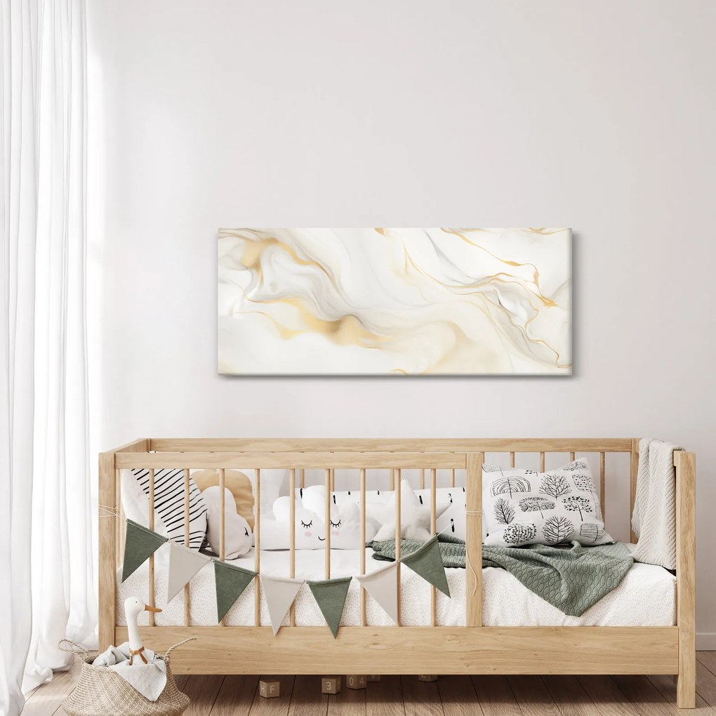 Obraz - Abstrakcia s dekorom (120x50 cm)