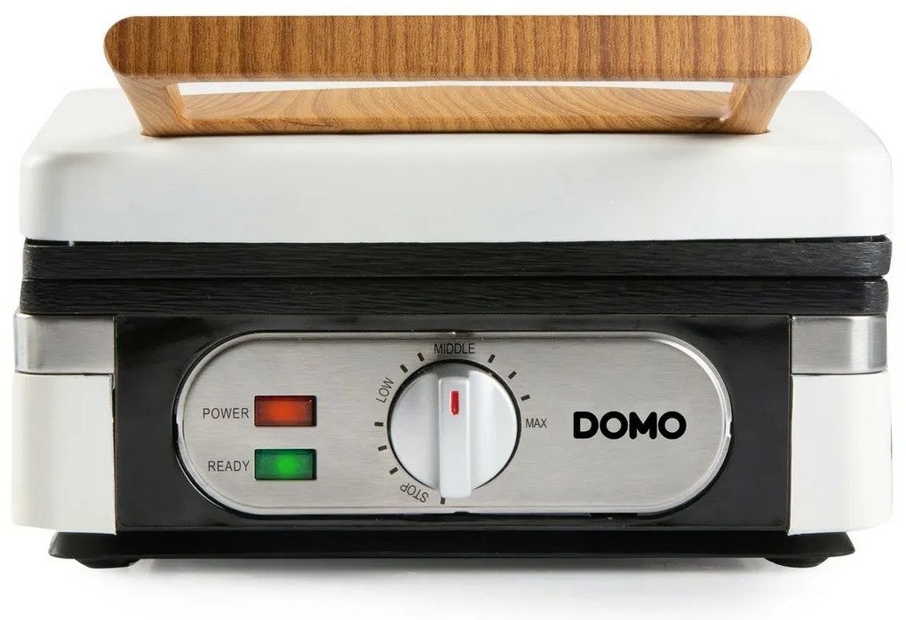DOMO DO9274W vaflovač s termostatom, matná biela