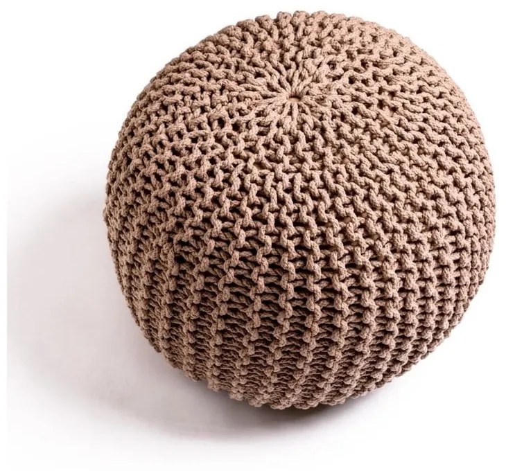 Pieskovohnedý puf na sedenie Bonami Essentials Jagger
