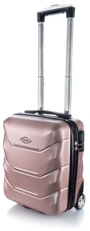 Rogal Zlato-ružový mini luxusný príručný kufor "Luxury" - S (25l)
