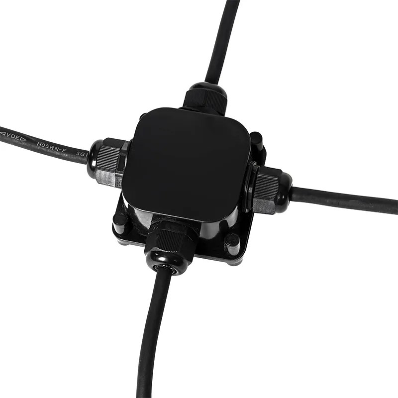 Sada 3 záhradných bodových svetiel čiernych vrátane kábla a zástrčky IP65 - Done