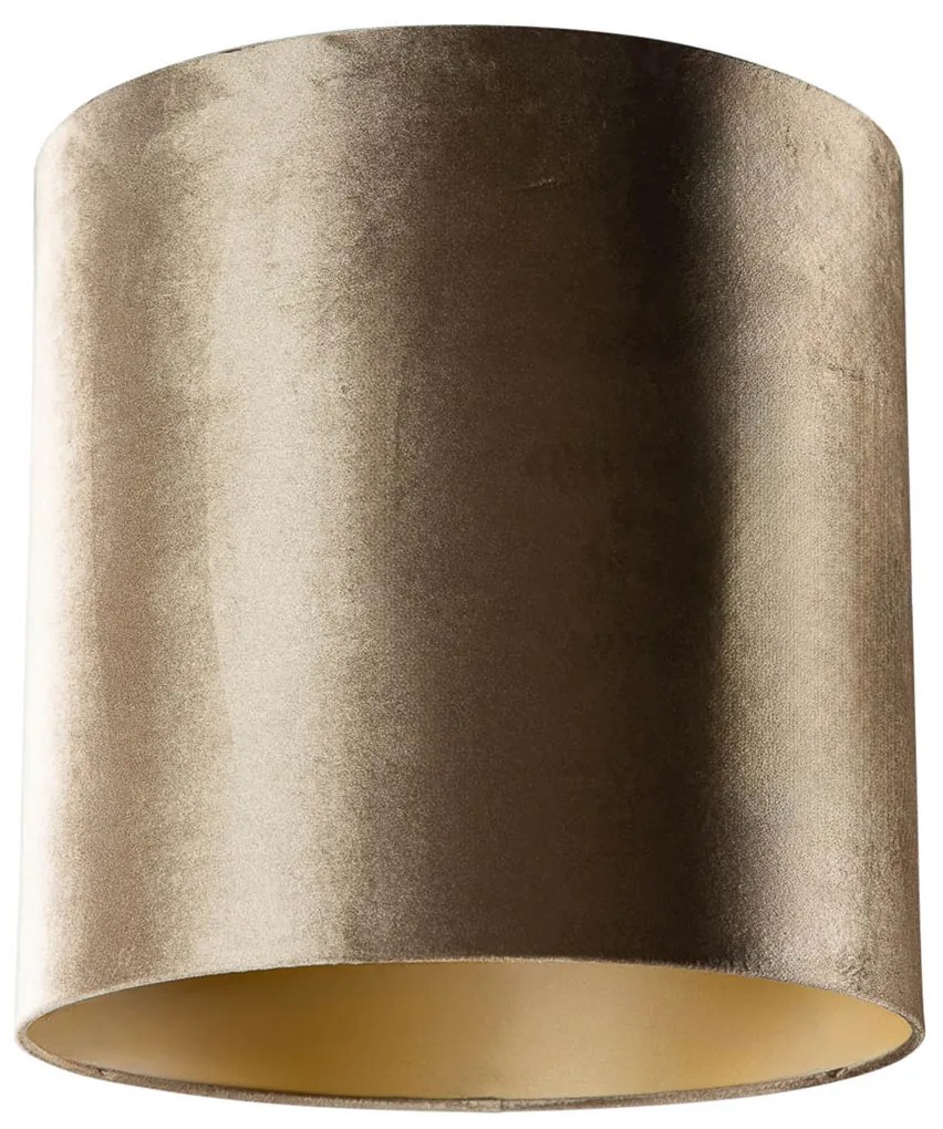 Zamatový tienidlo bronzové so zlatým vnútorným 40/40/40