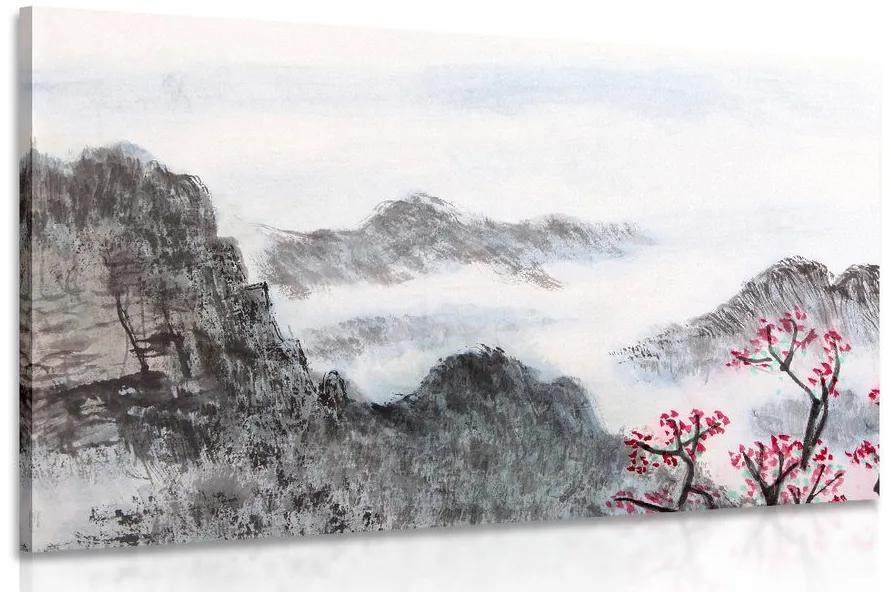 Obraz tradičná čínska maľba krajiny Varianta: 90x60