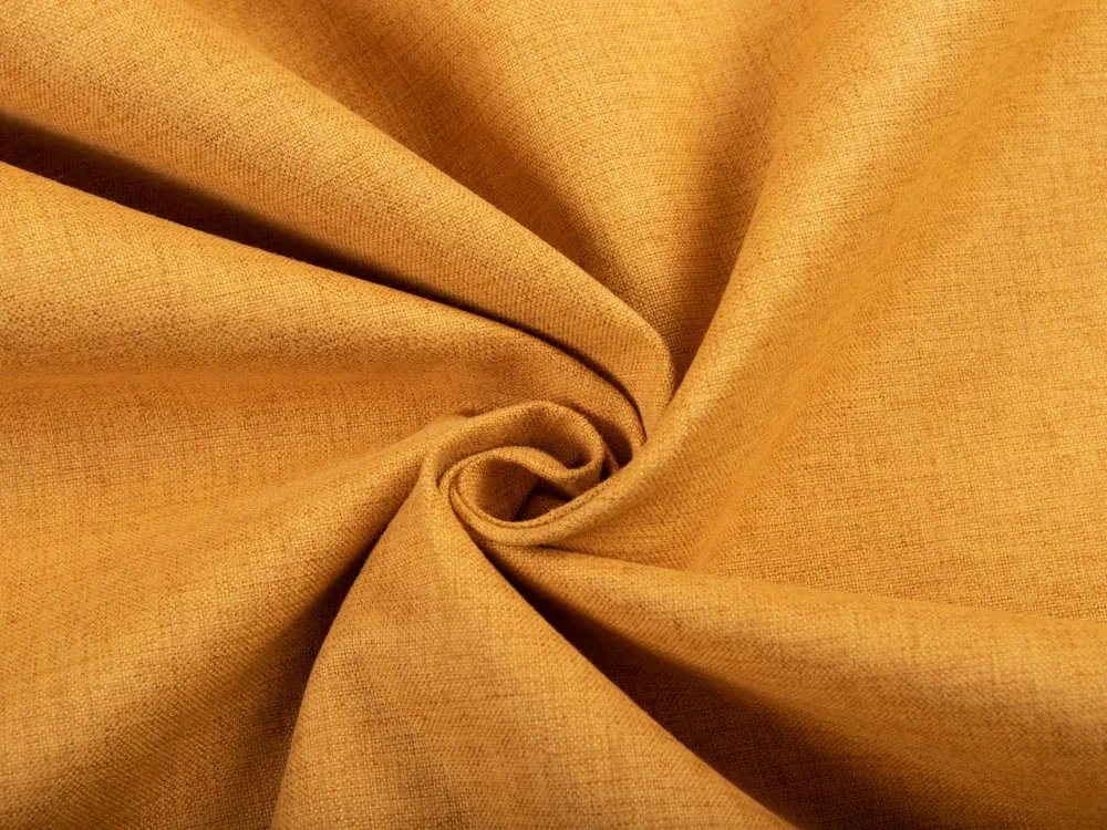 Biante Dekoračný oválny obrus BKW-211 Horčicový žíhaný 120x140 cm