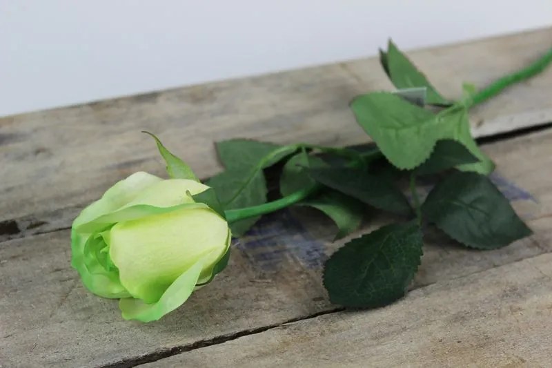Zelená umelá ruža 50cm