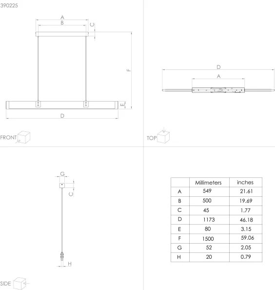 Eglo 390225 - LED Stmievateľný luster na lanku CAMINARRO LED/28,8W/230V 3000K