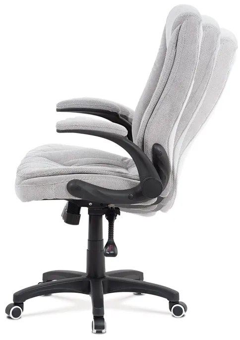 BONTEC Kancelárske kreslo, synchrónny mechanizmus, strieborná látka, KA-G303 SIL2 Farba: Strieborná