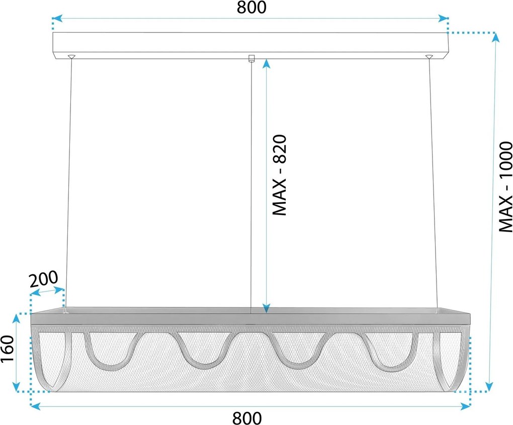 Toolight Toolight, LED stropné svietidlo 27W APP1409-CP, čierna, OSW-063952