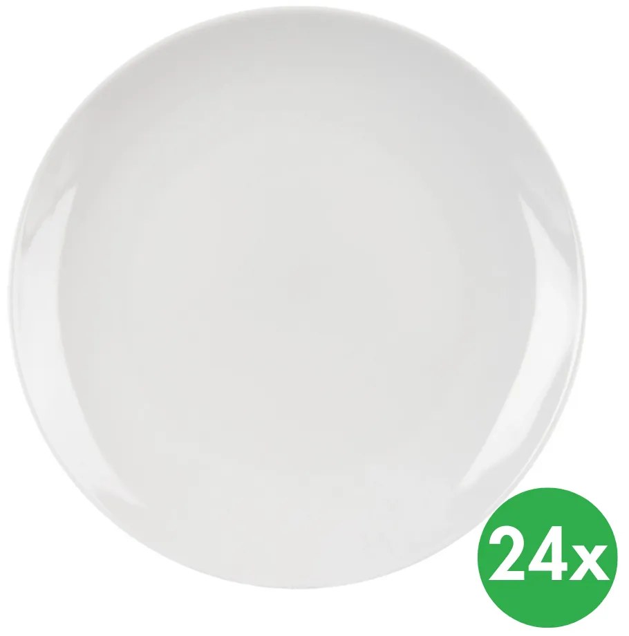 Plytký detský tanier MONA, pr. 21 cm, porcelán, 24 ks