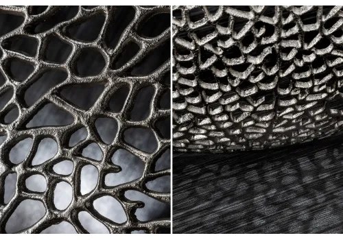 Konferenčný stôl 40286 80x80cm Aluminium Silver - PRODUKT JE SKLADOM U NÁS - 1Ks  - Komfort-nábytok