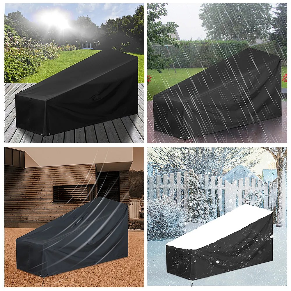 Kingsleeve Ochranný obal na saunové lehátko, antracit 160/155x60x75/39 cm
