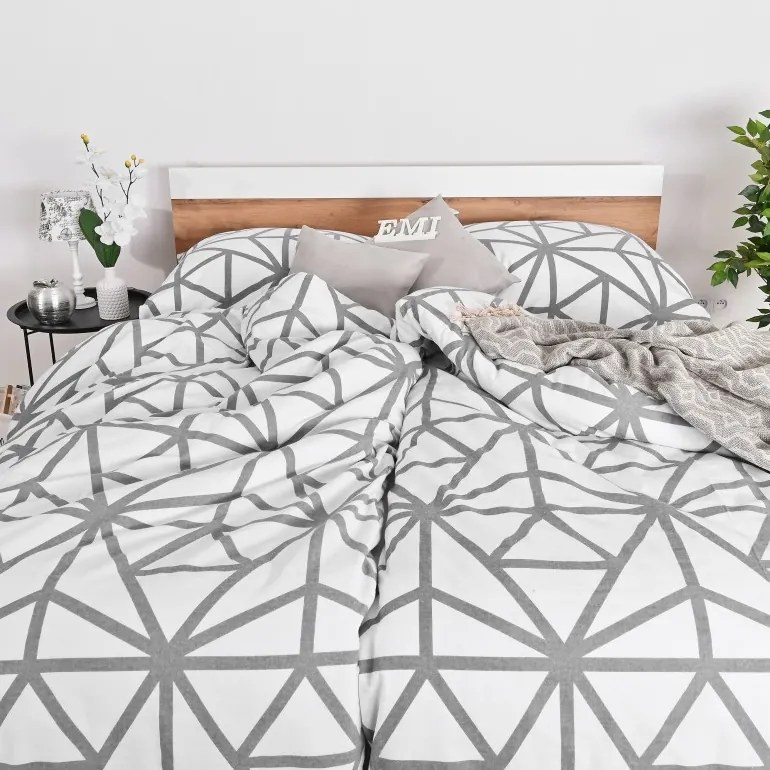 Flanelové obliečky Helsinky biele EMI