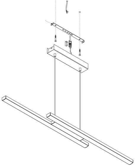 Eglo 97907 - LED RGB Stmievateľný luster na lanku FRAIOLI-C 2xLED/17W/230V