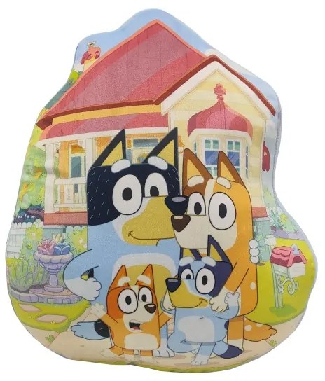 Halantex Tvarovaný vankúšik - Bluey rodina 40 cm