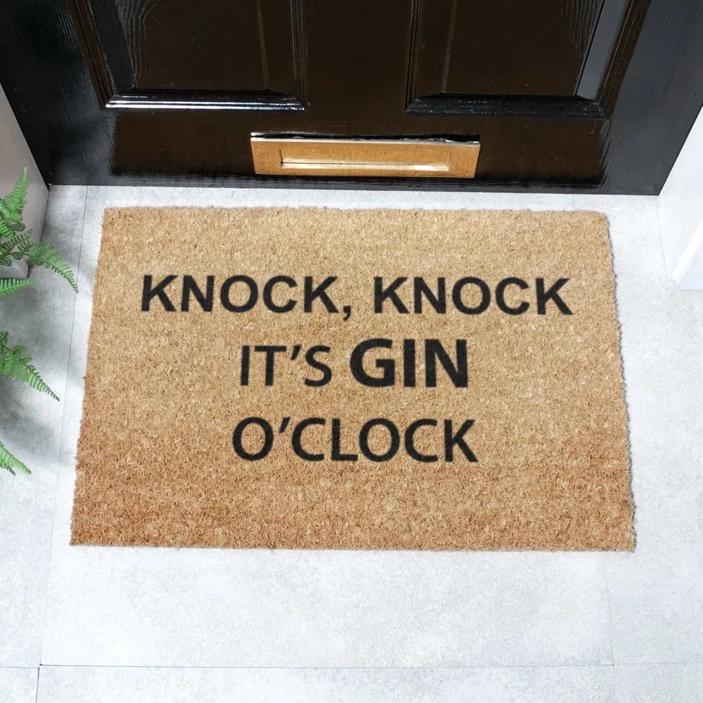 Rohožka z kokosového vlákna 40x60 cm Gin O'Clock – Artsy Doormats