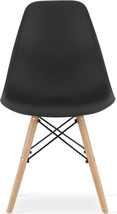 Jedálenská zostava TODI 80cm okrúhly stolový set čierny a 2 stoličky OSAKA čierne + 2 stoličky OSAKA čierne ZADARMO