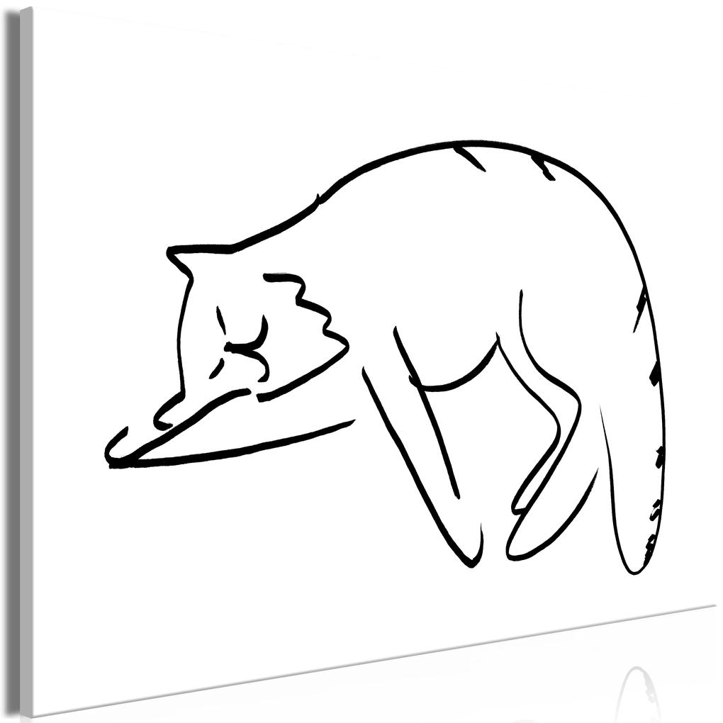 Artgeist Obraz - Cat's Dreams (1 Part) Vertical Veľkosť: 120x80, Verzia: Premium Print