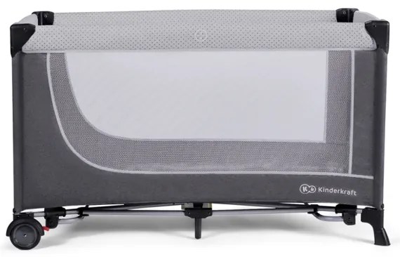 KINDERKRAFT SELECT - Cestovná postieľka LEODY šedá