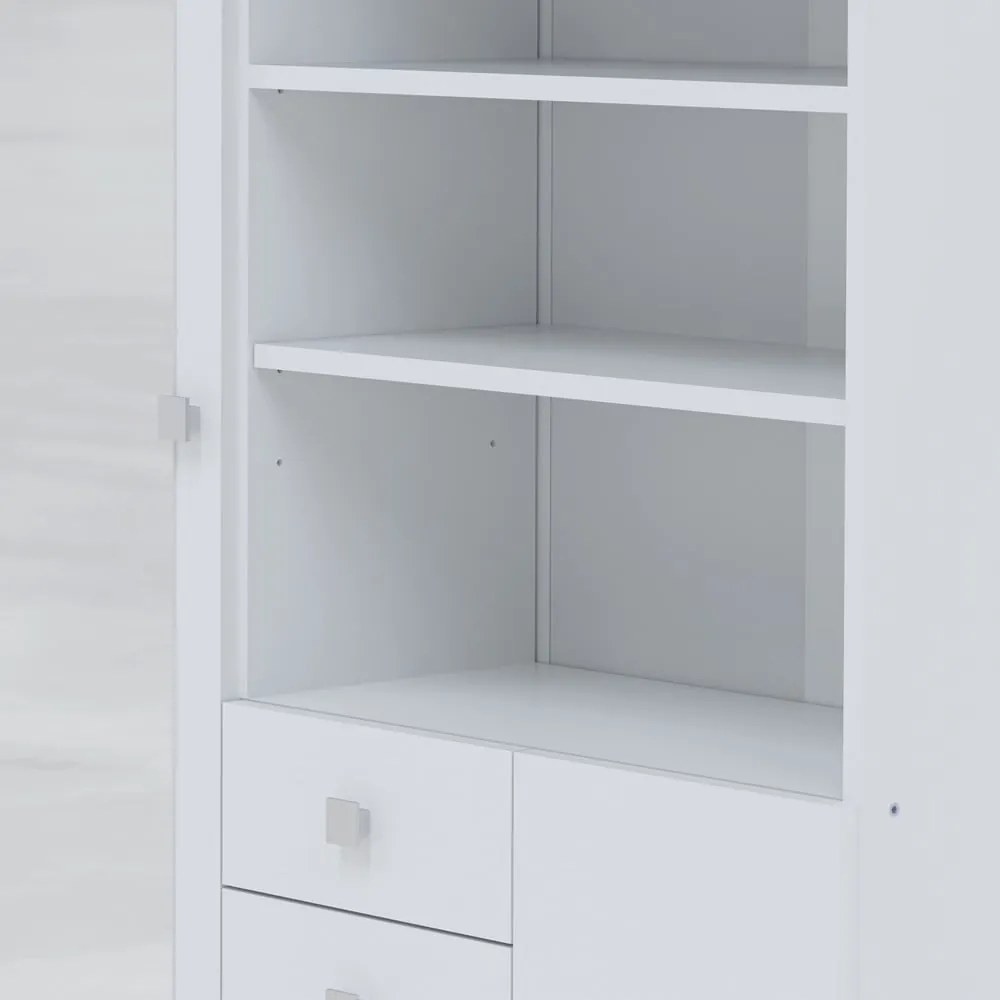 Biela kúpeľňová skrinka 90x182 cm Combi – TemaHome