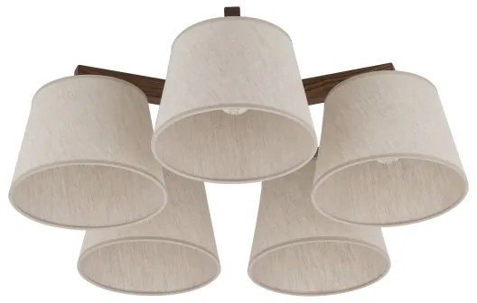 Brilagi - Prisadený luster LATTE 5xE27/15W/230V borovica/krémová