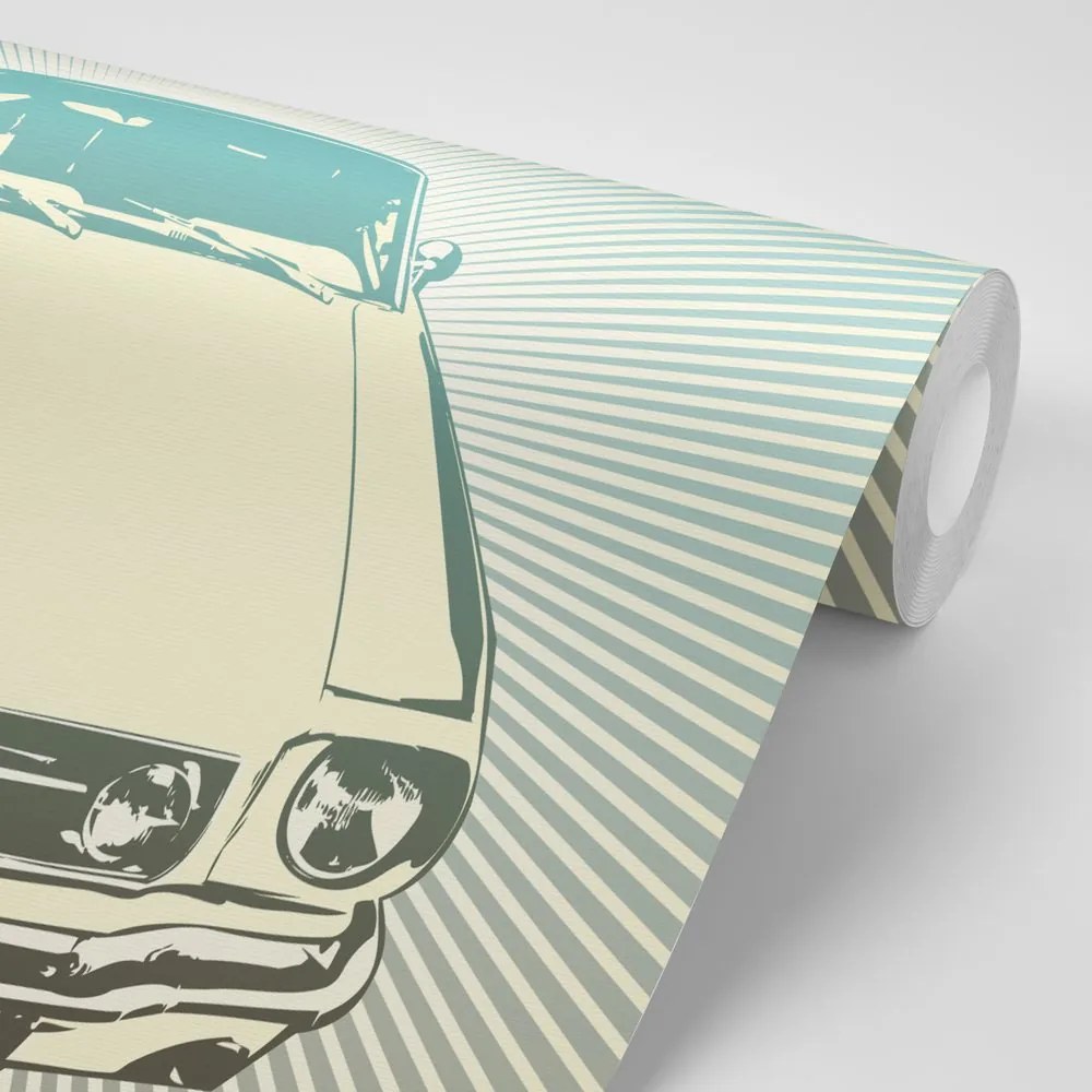 Samolepiaca tapeta pop art auto