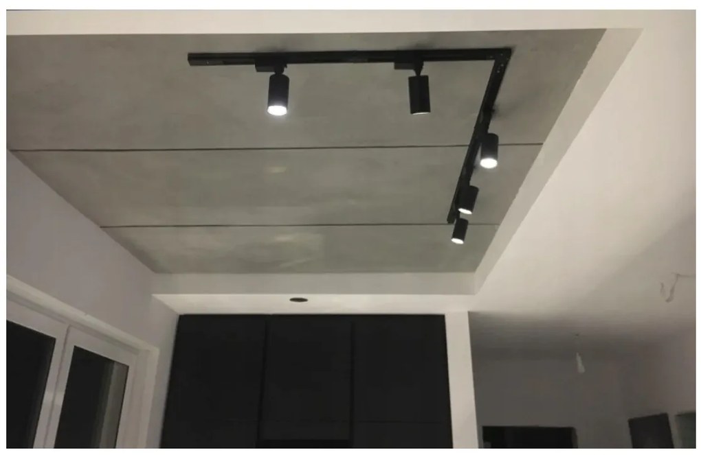 BERGE Koľajnica 50 cm pre bodové reflektory GU10 - čierna