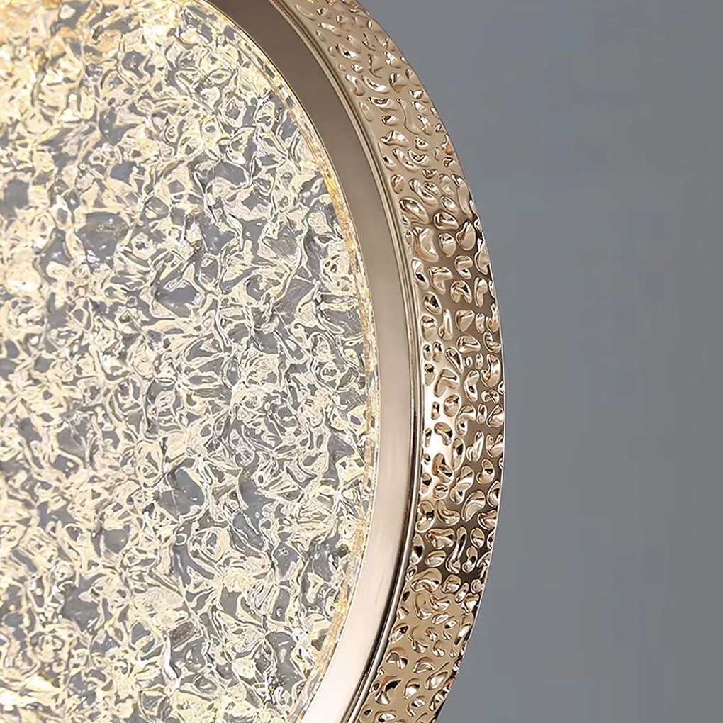 Toolight Rea, Krištáľový Závesný Luster LED G089-1CP Złota, OSW-09706