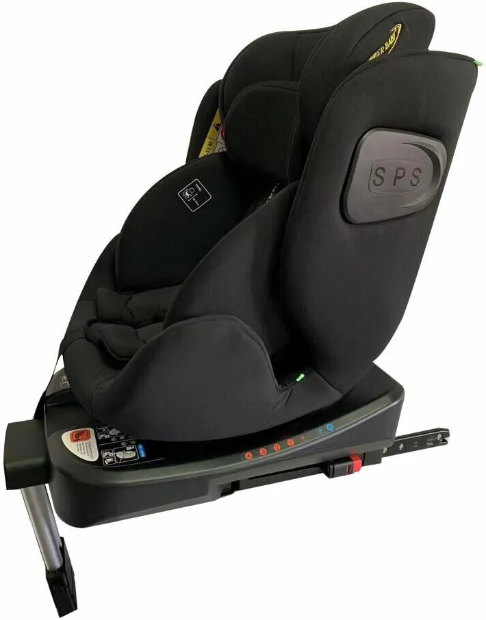 SUMMER BABY Como otočná autosedačka - čierna