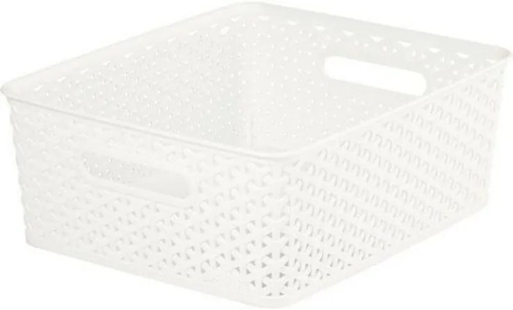 Úložný box RATTAN 'Y' STYLE - S krémovy, Curver
