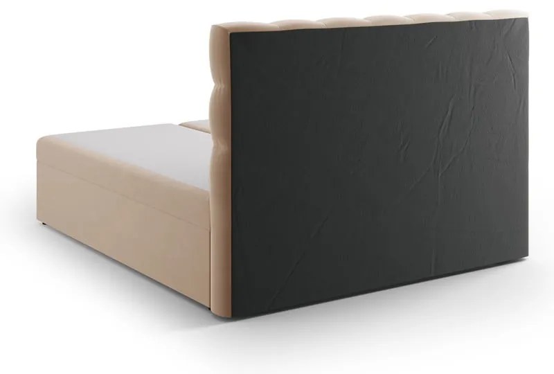 Svetlohnedá boxspring posteľ s úložným priestorom 180x200 cm Bali – Cosmopolitan Design