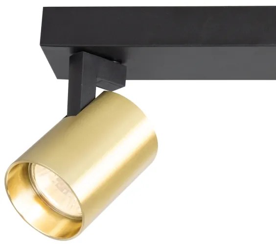 Bodové svietidlo VOLF 2xGU10/10W/230V zlatá/čierna