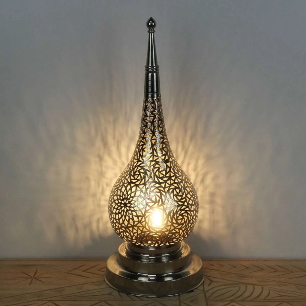 Luxusná strieborná lampa Daye