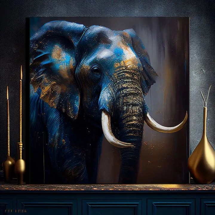 Dekoratívna maľba na plátne - PREMIUM ART - Graceful Giant of Savannah