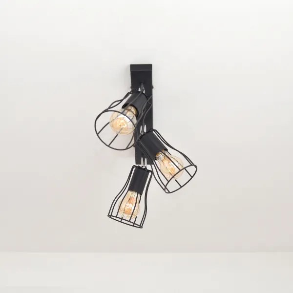 LED Bodové svietidlo TUBE II 3xE27/15W/230V čierna