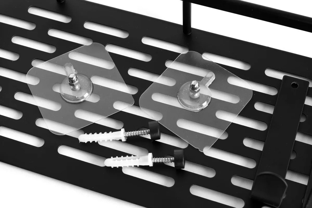 Súprava 2 ks kúpeľňových poličiek ITAKA čierna